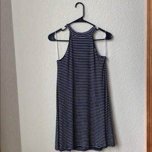 American Eagle black and white striped flowy dress